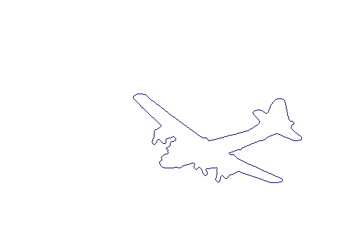 outline of aeroplane