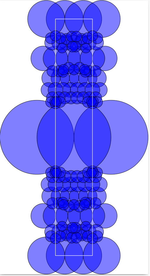 Fundamental domain for a Bianchi group