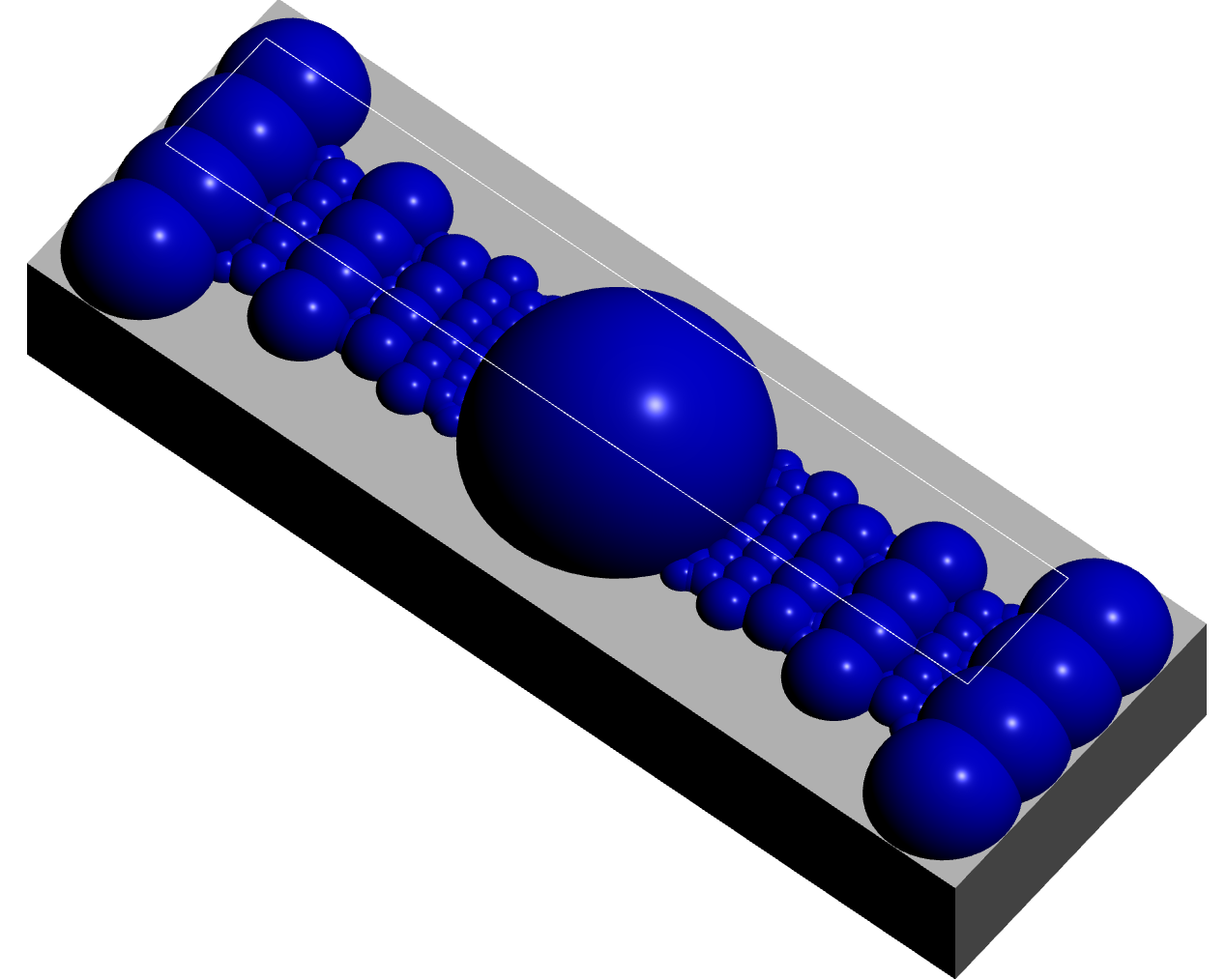 Fundamental domain for a Bianchi group