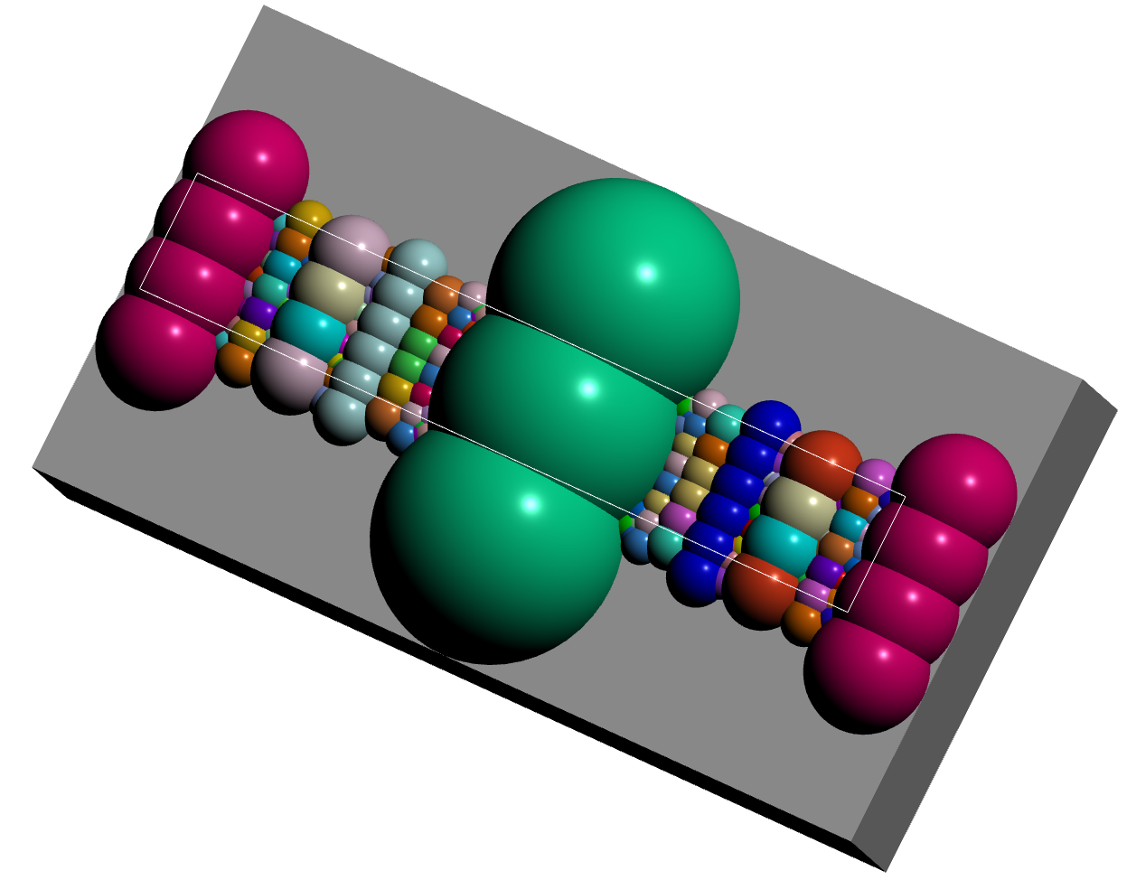 Fundamental domain for a Bianchi group