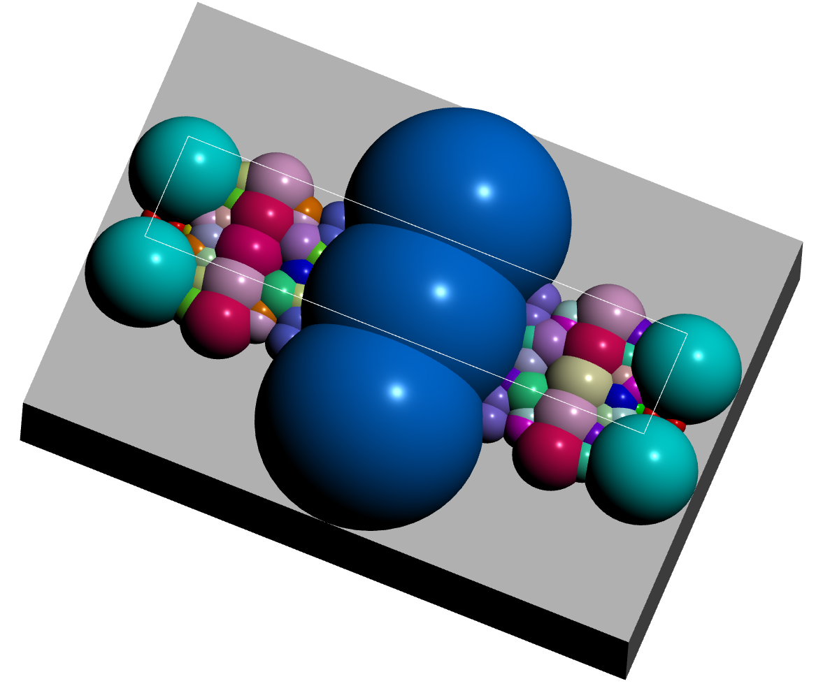 Fundamental domain for a Bianchi group