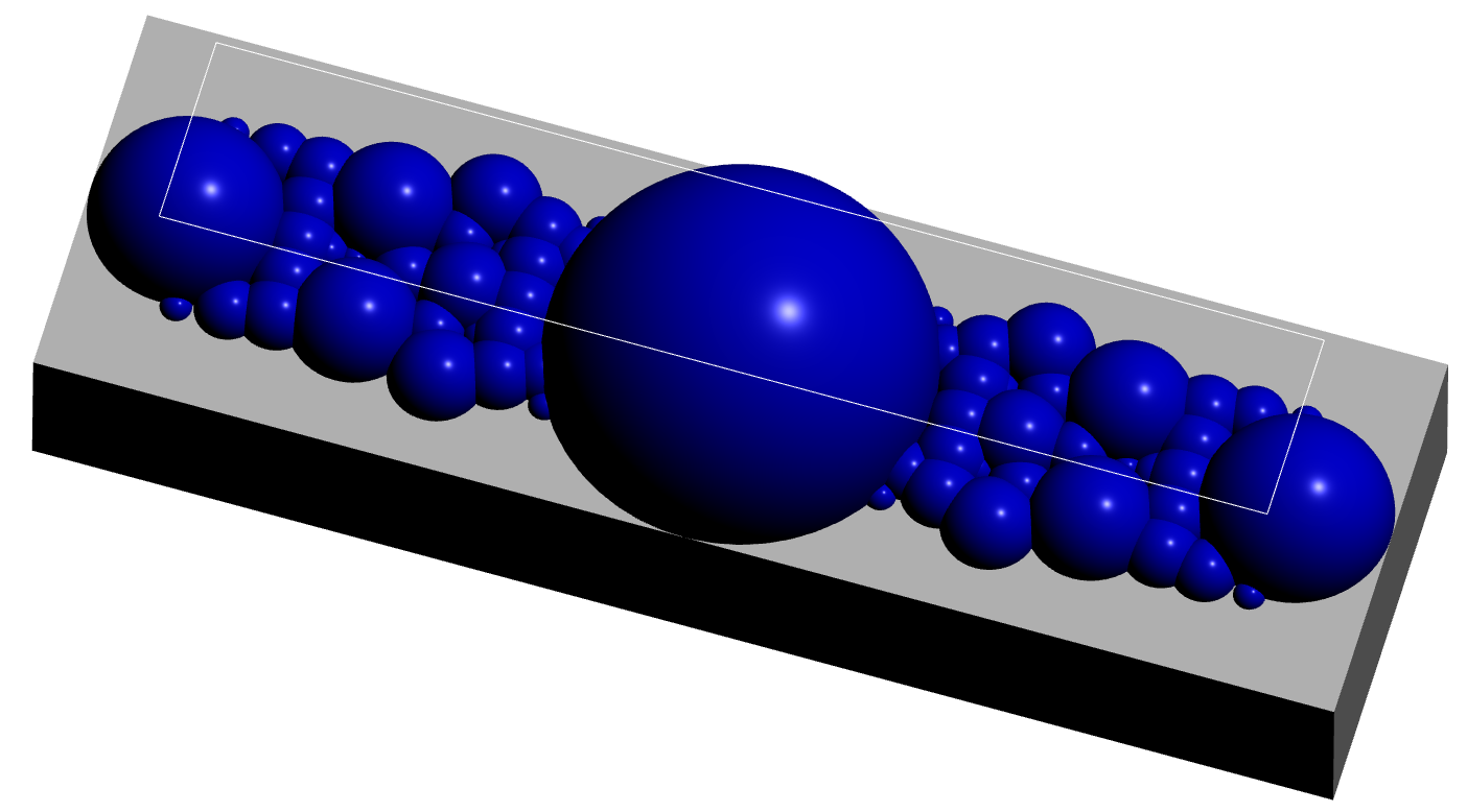 Fundamental domain for a Bianchi group