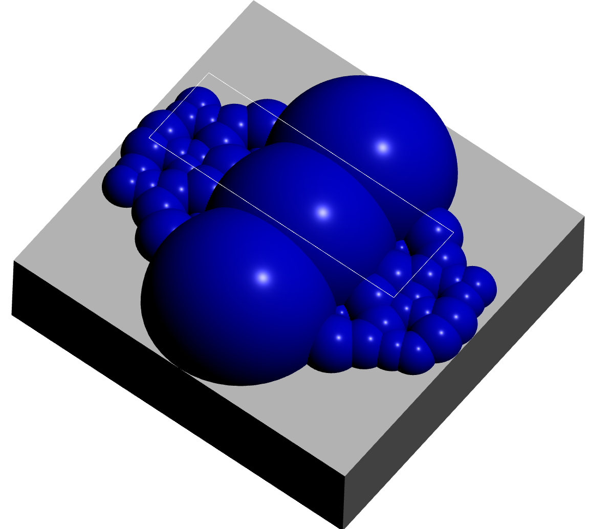 Fundamental domain for a Bianchi group